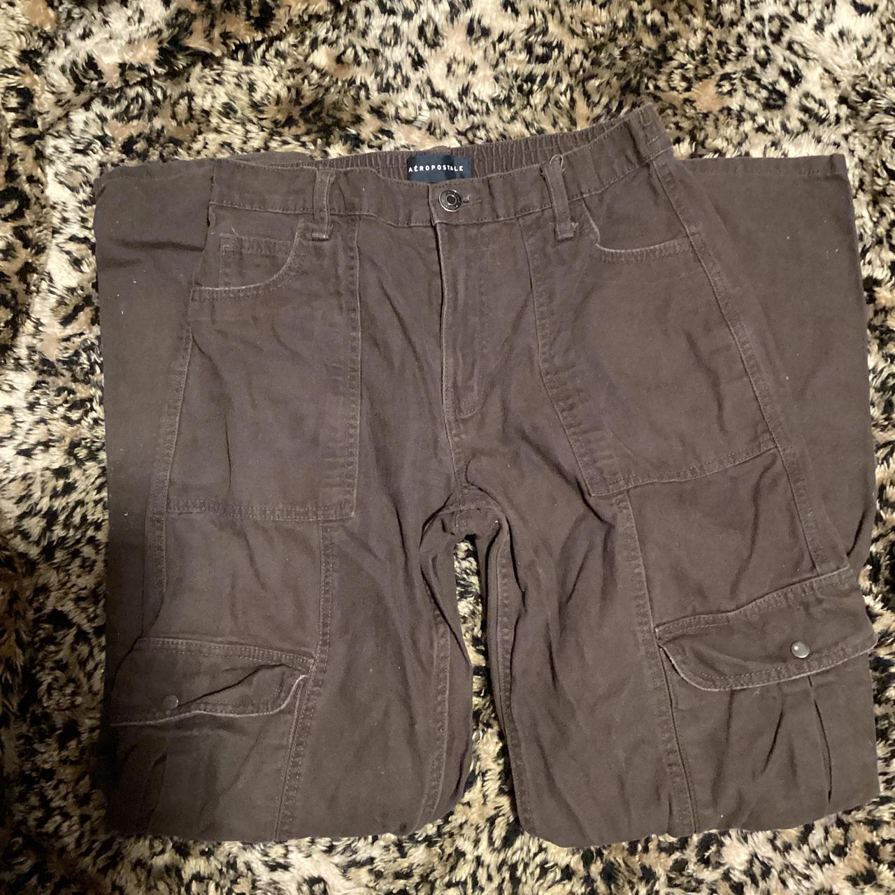 Women s Aeropostale Brown Baggy Cargo Pants vintage Depop