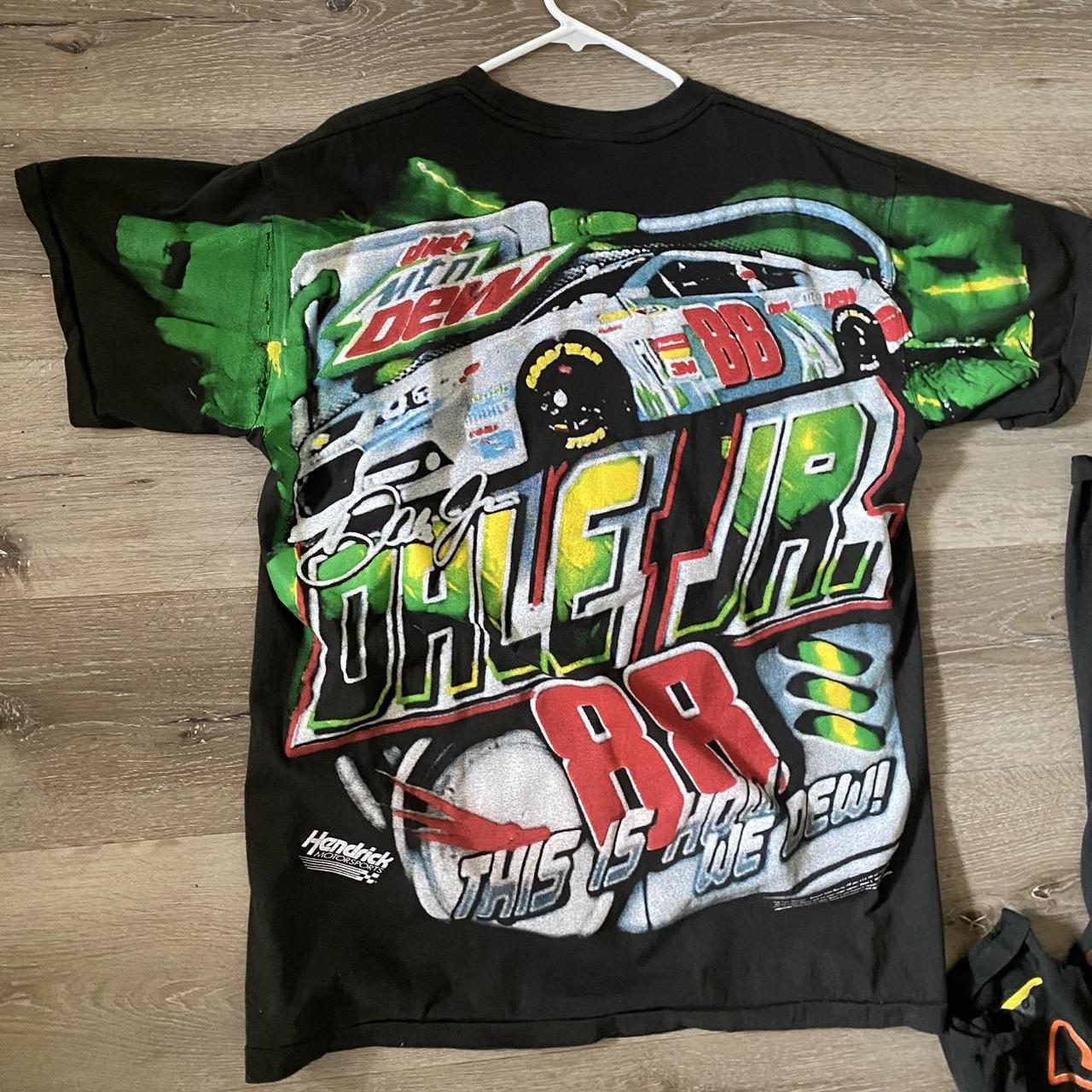 NASCAR Men's Green T-shirt | Depop