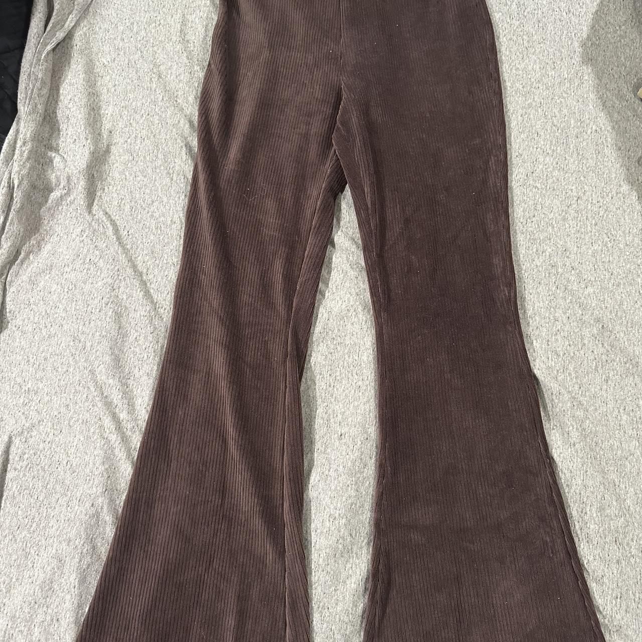 Aeropostale flare leggings Never worn Brown fade - Depop