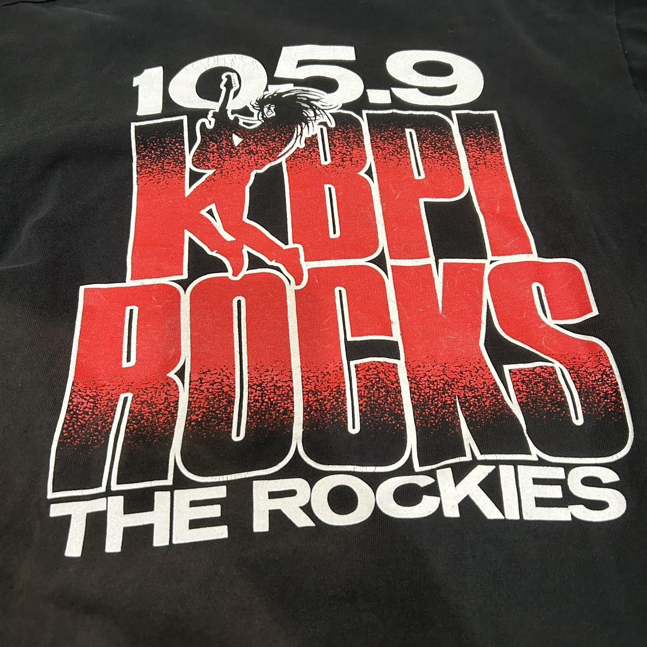 105.9 KBPI Rocks the Rockies Tee RARE Super cool... - Depop