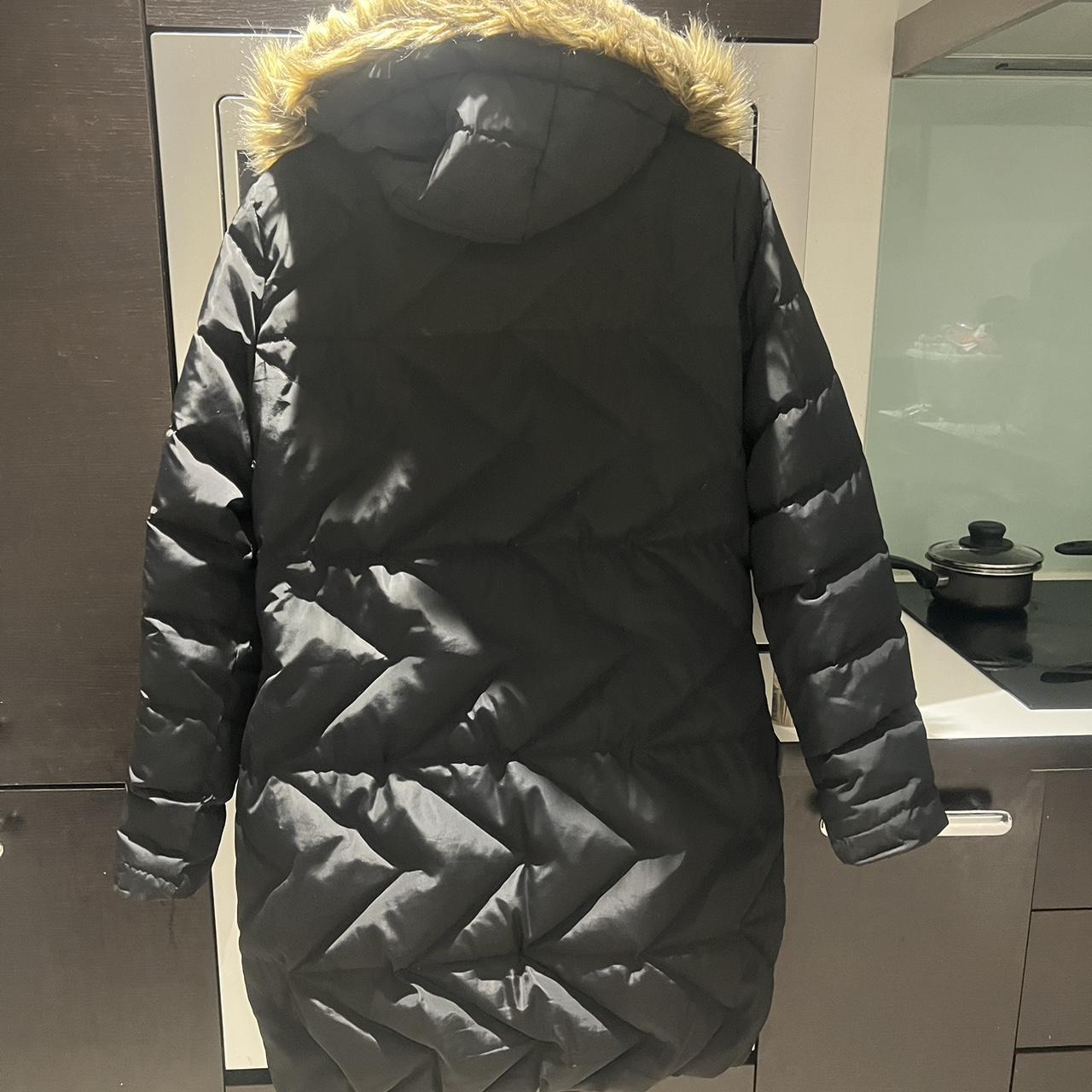 Anne Weyburn long padded winter jacket with hood Depop