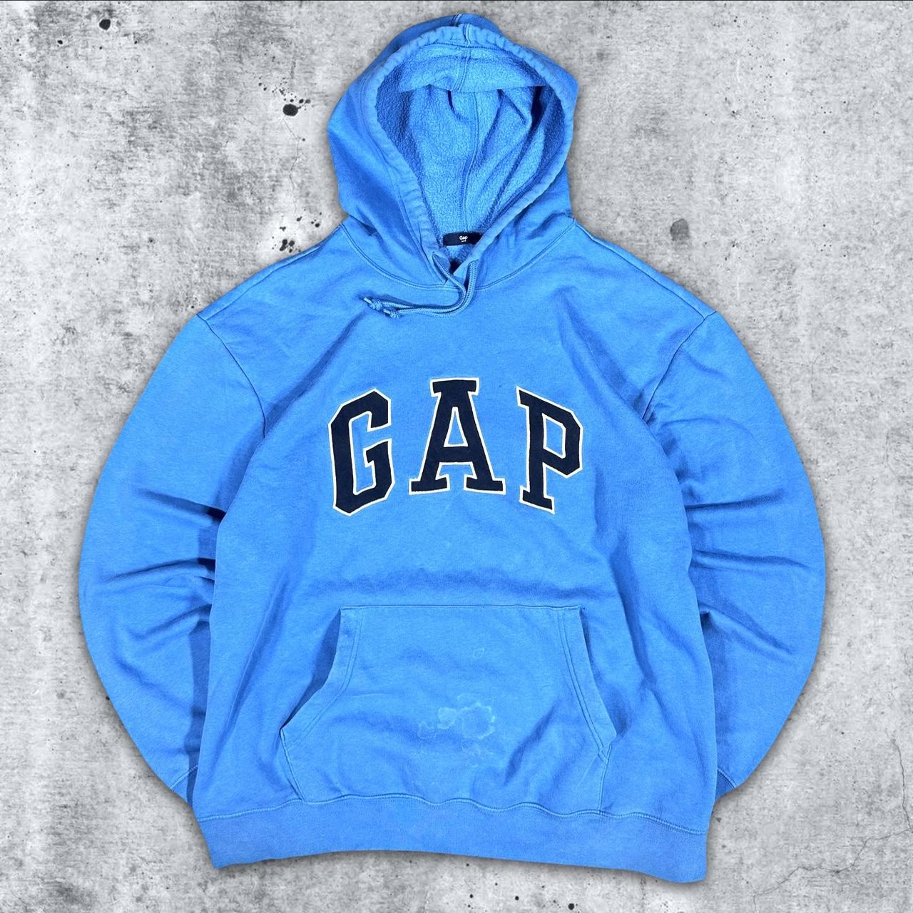 Gap hoodie best sale light blue