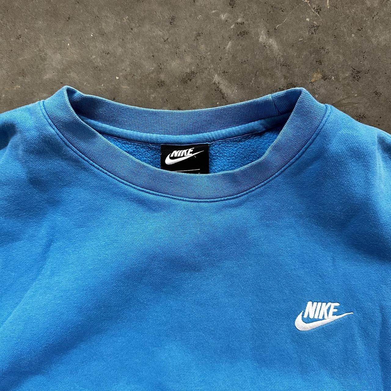 mens nike crewneck sweatshirt blue