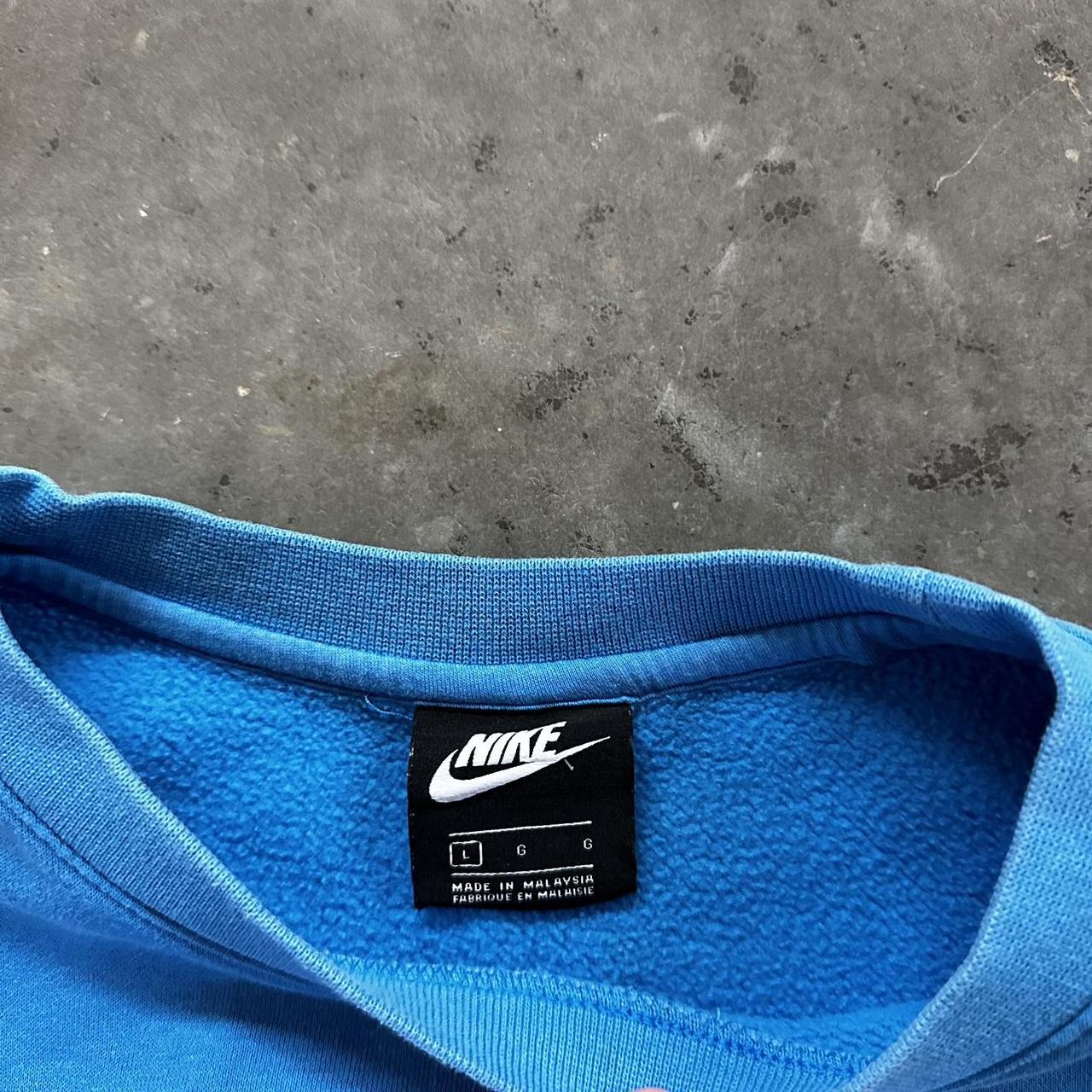 mens nike crewneck sweatshirt blue