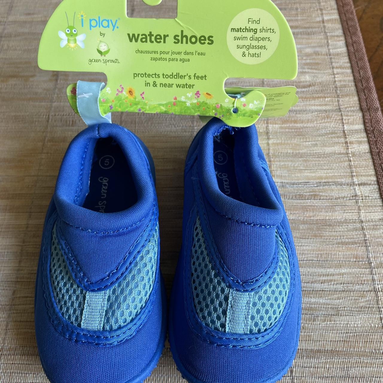 NWT i play. by Green Sprouts Blue Water Shoes keep Depop