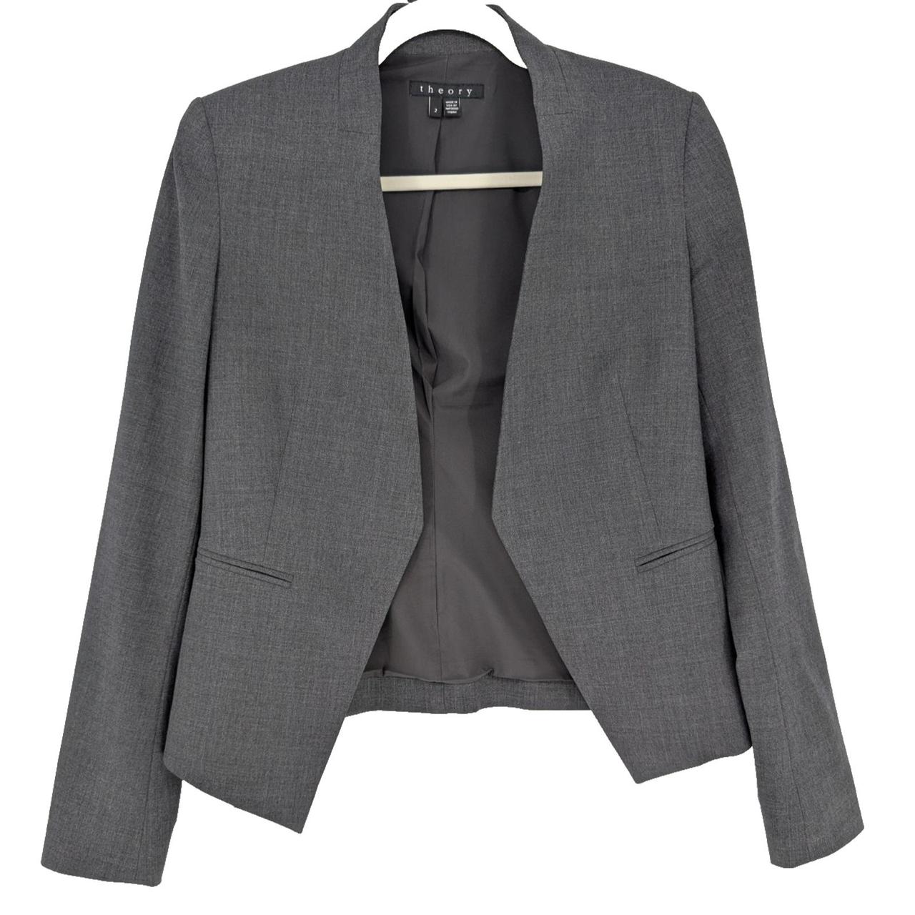 Theory Women's Tailored jacket - Grey - 2 – Theor… - image 2