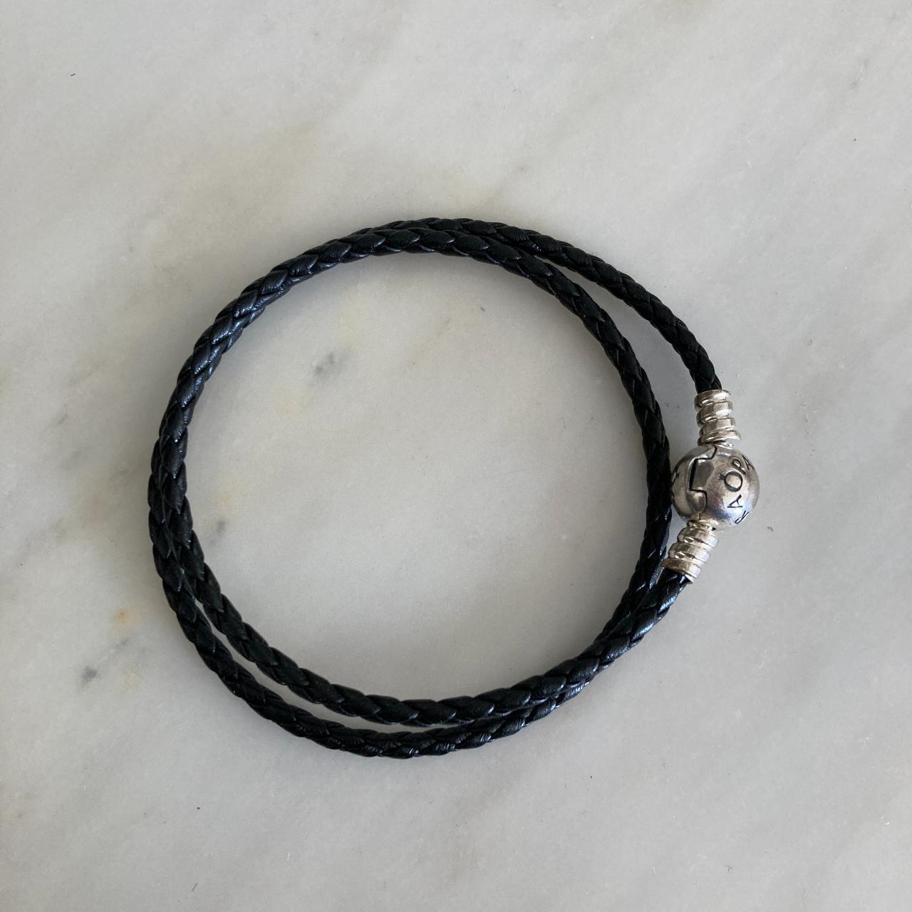 Pandora Double Black Leather Bracelet