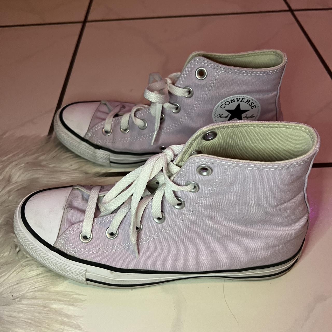 Converse Women's Purple Trainers | Depop