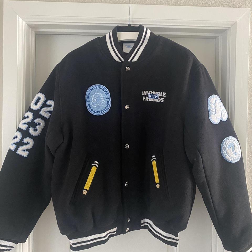 KITH x invisible friends 芳ばしく バーシティボンバー ジャケット