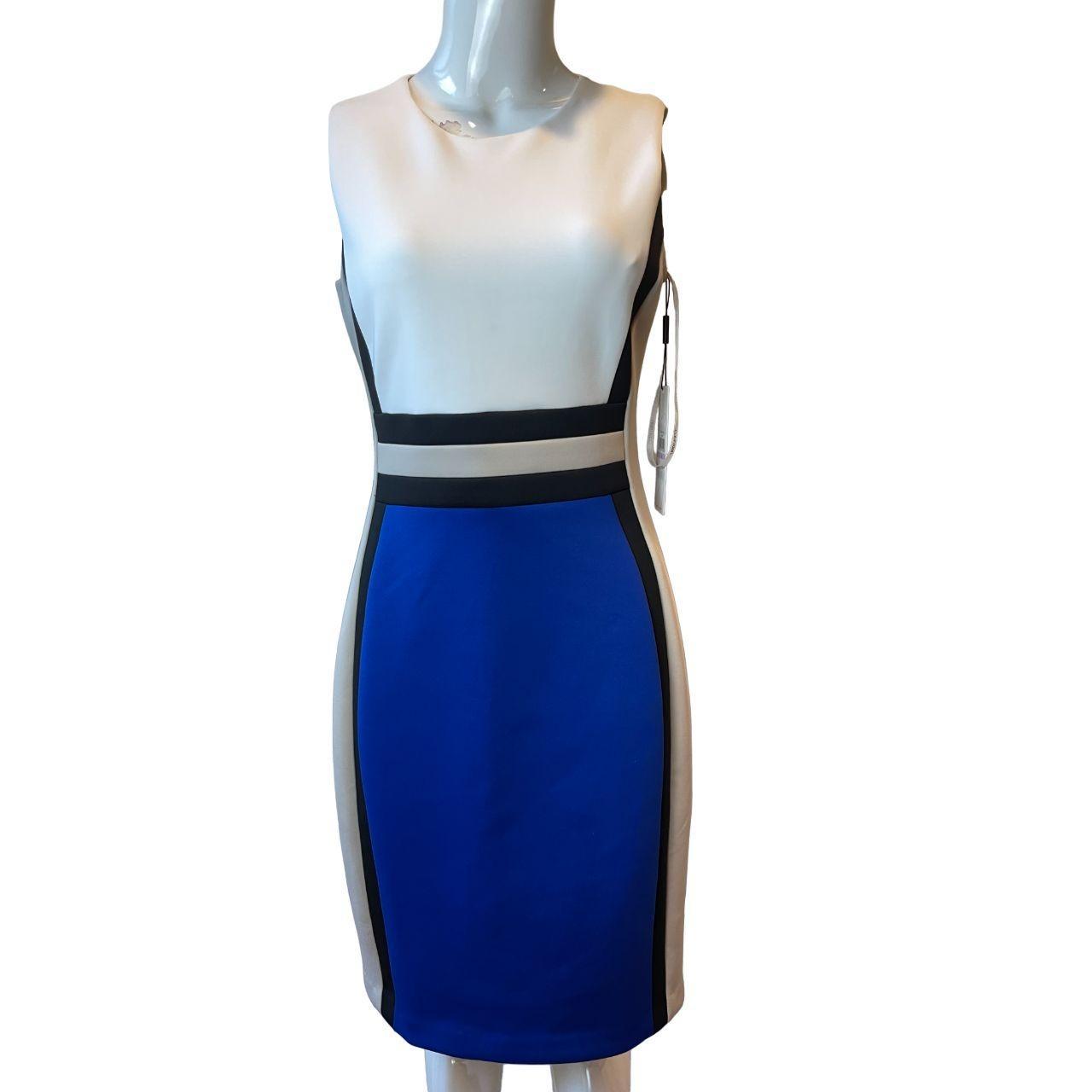 Calvin klein women's sleeveless color block sheath dress online