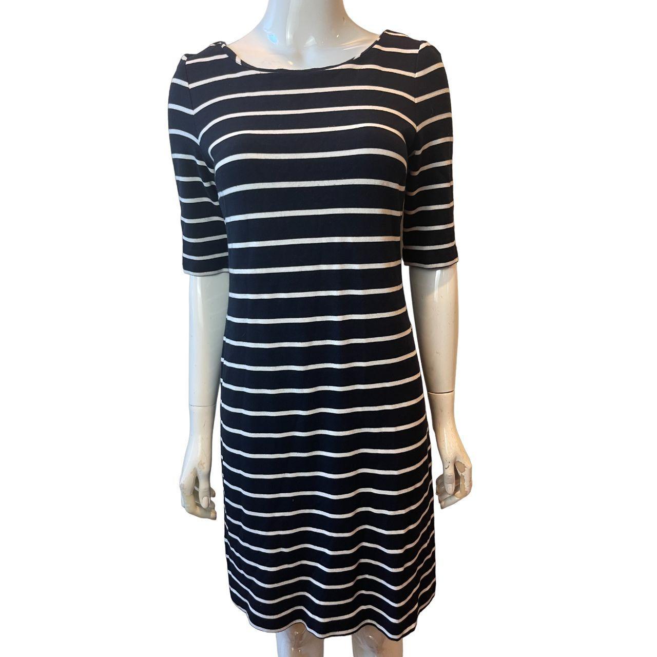 Banana Republic Womens Striped Sheath Dress Depop
