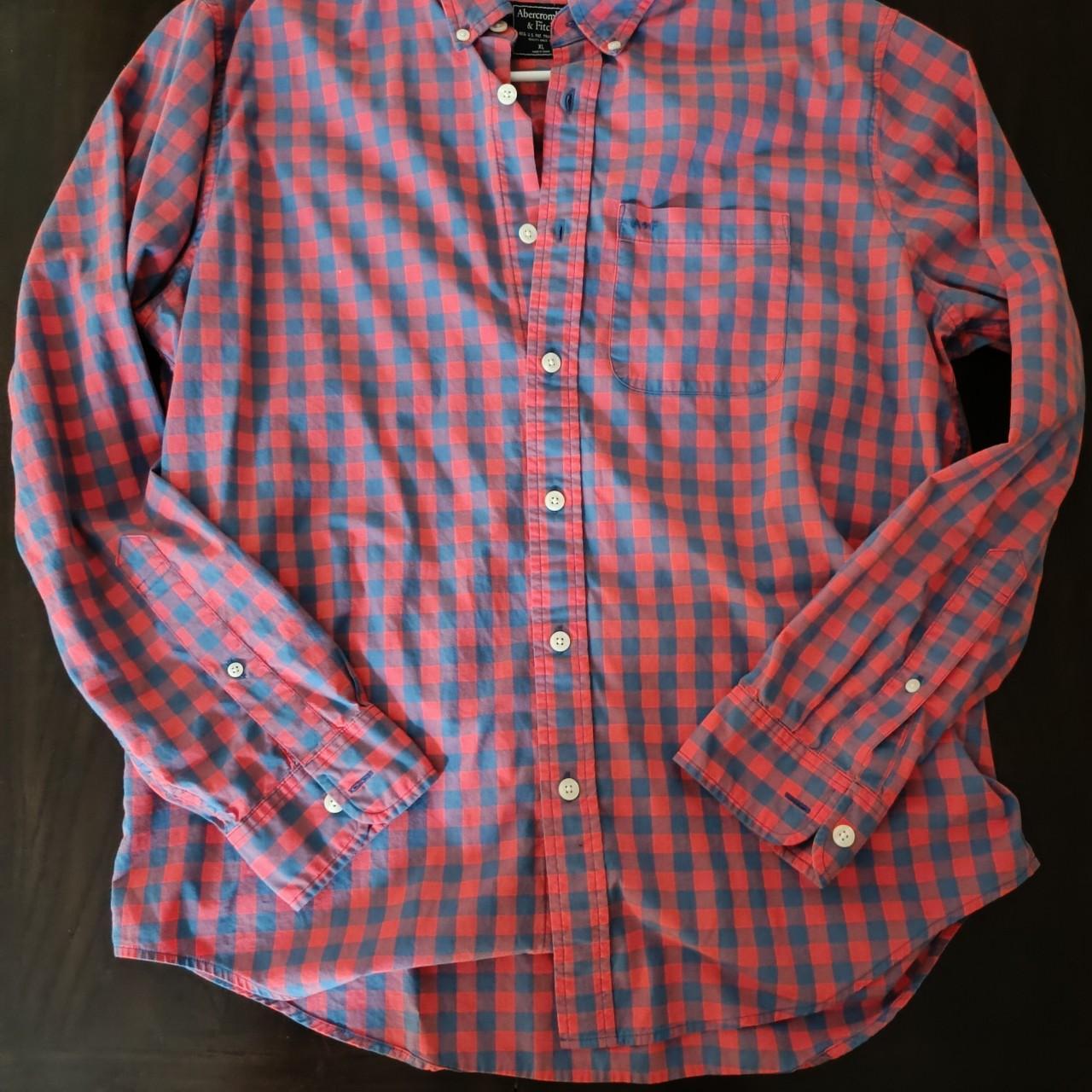 Abercrombie & Fitch button down. Fits slim. Fits... - Depop