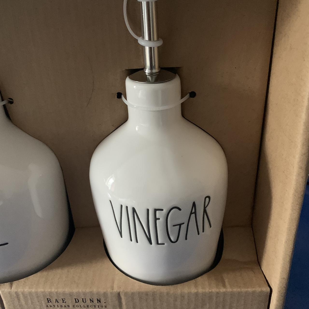 Rae Dunn Oil and Vinegar Cruet Set Rae Dunn white... Depop