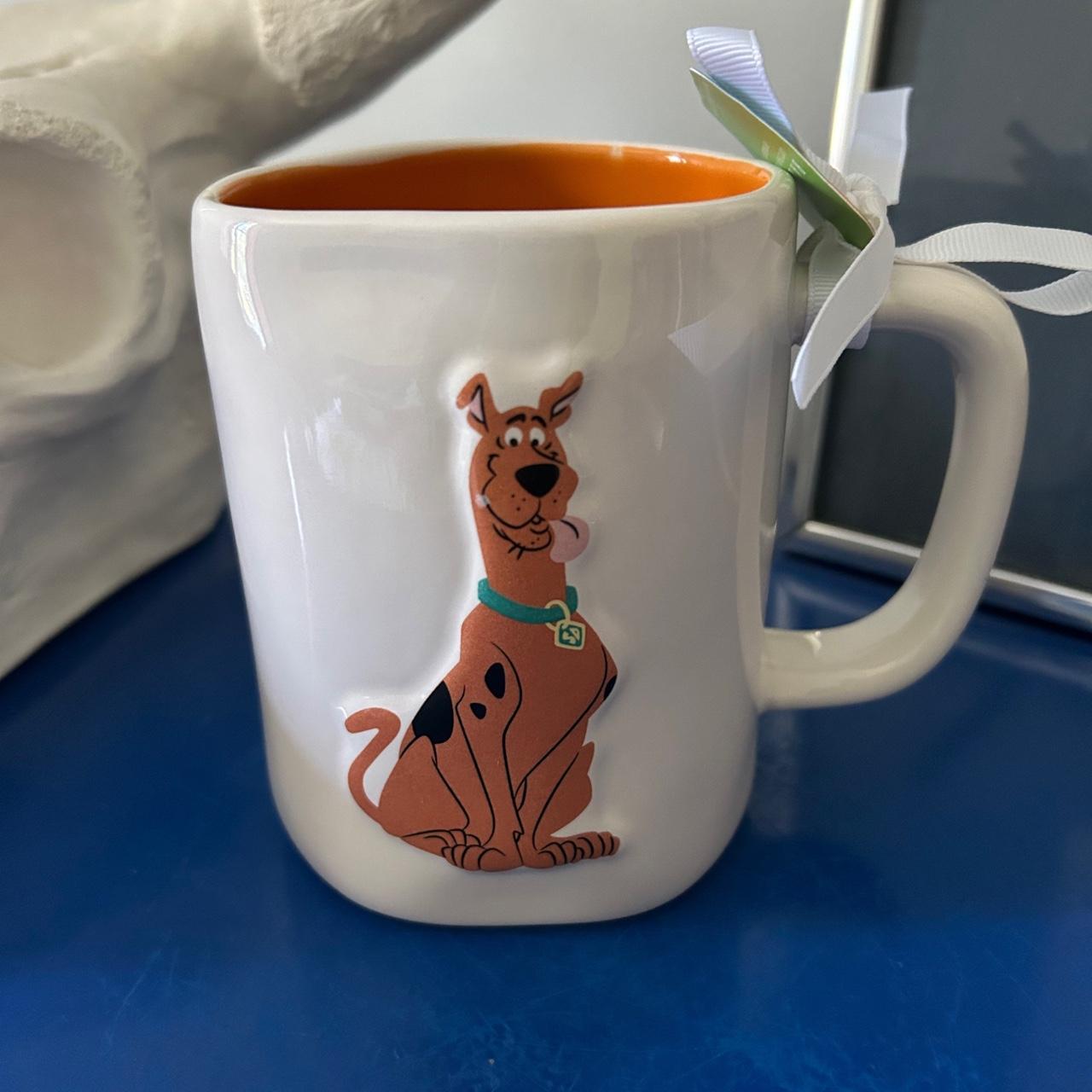 Rae Dunn Scooby Doo Ruh Roh Double Sided Mug White Depop