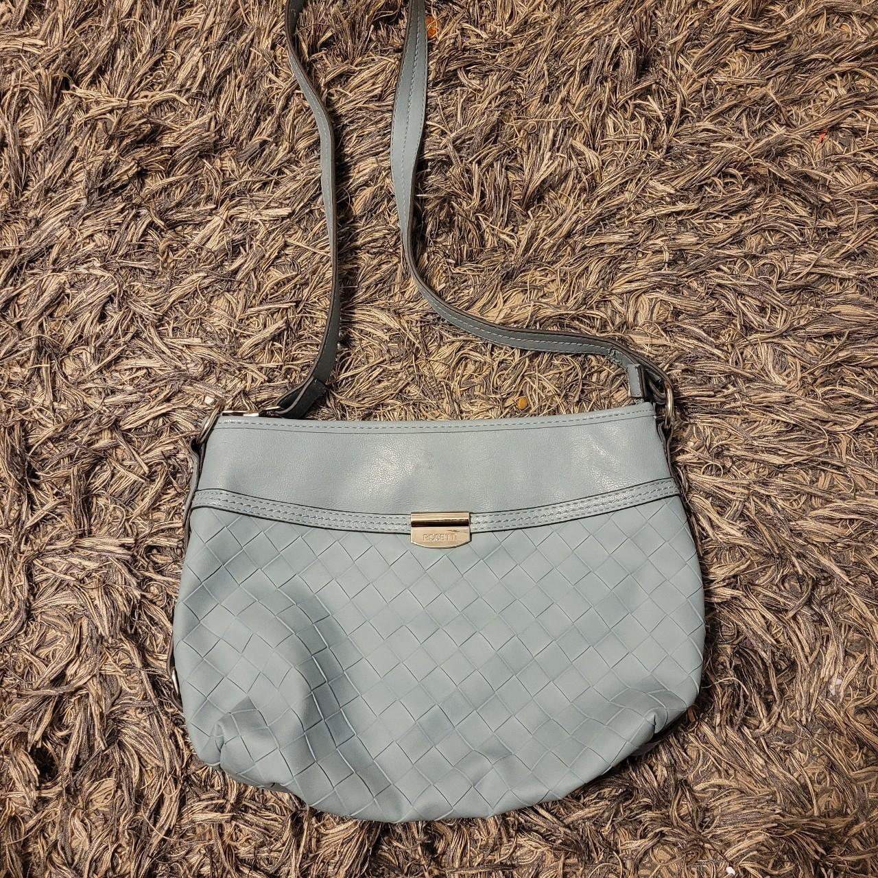 Rosetti Zippered Shoulder Bag Purse RN#73277 Pebbled Faux Leather Stone Tan  | eBay