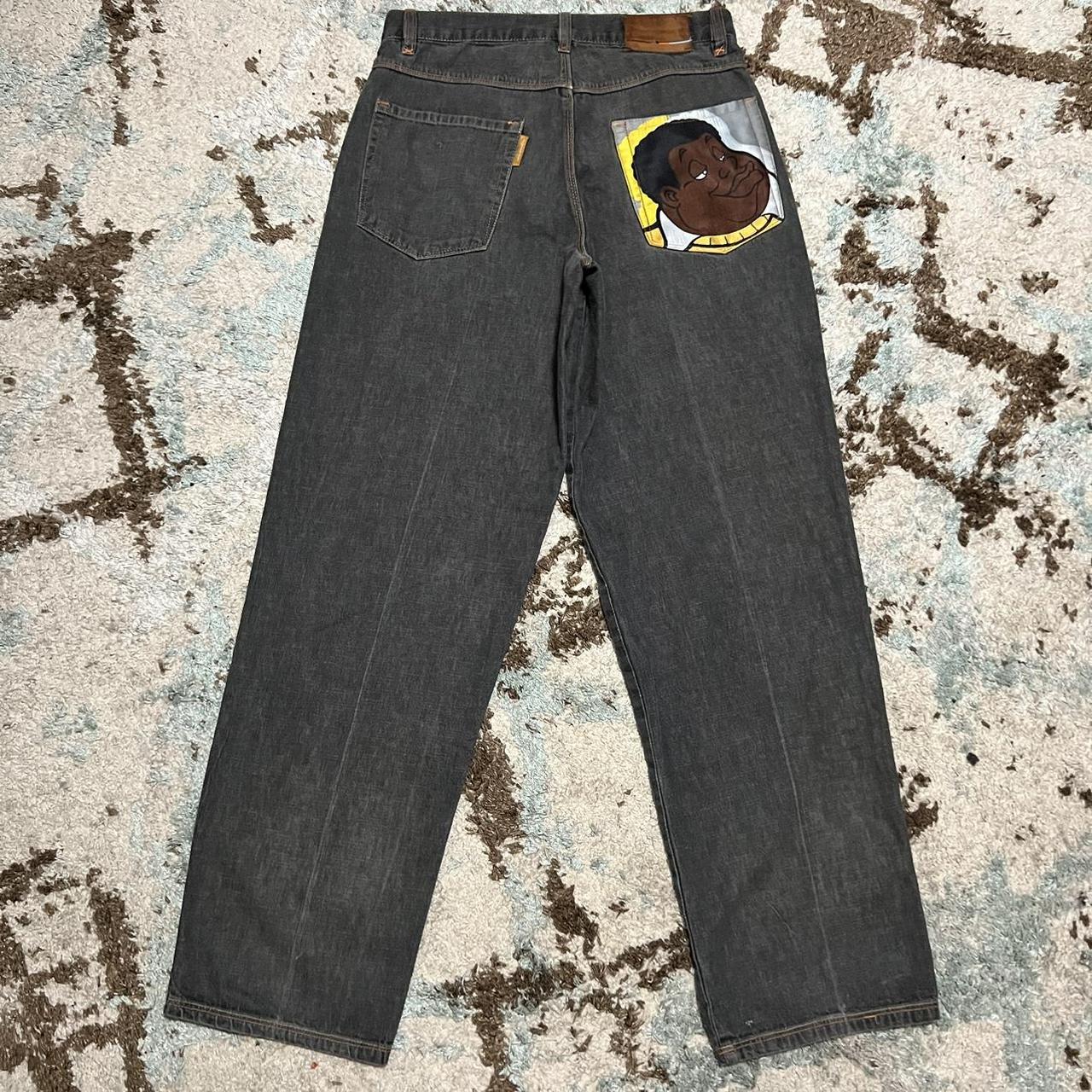 Vintage Platinum Fubu Fat Albert Face Jeans Size | Depop