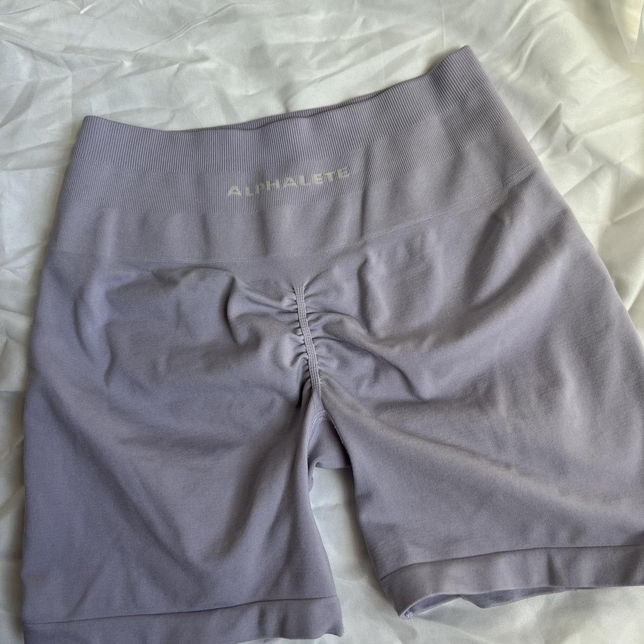 Alphalete Shorts Misty Lilac Size medium - Depop