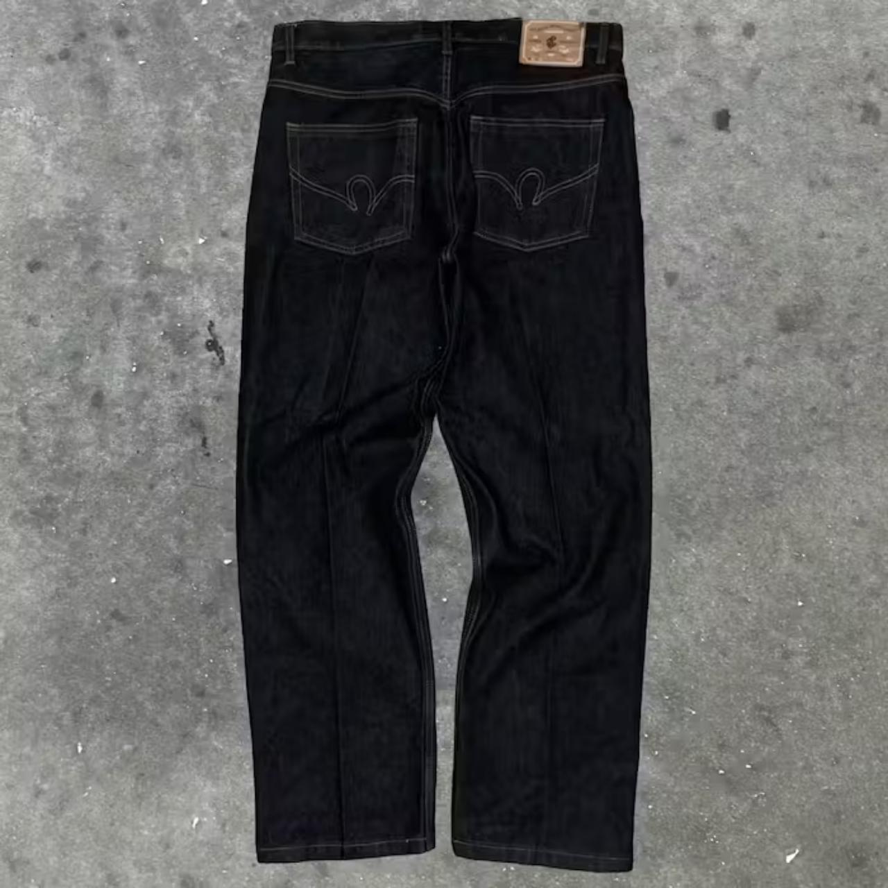 Y2K Rocawear Baggy Jeans Southpole Style Black Denim... - Depop