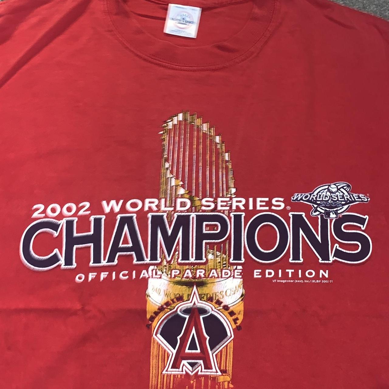 Vtg 2002 Angeles World Series Champions shirt Size - Depop