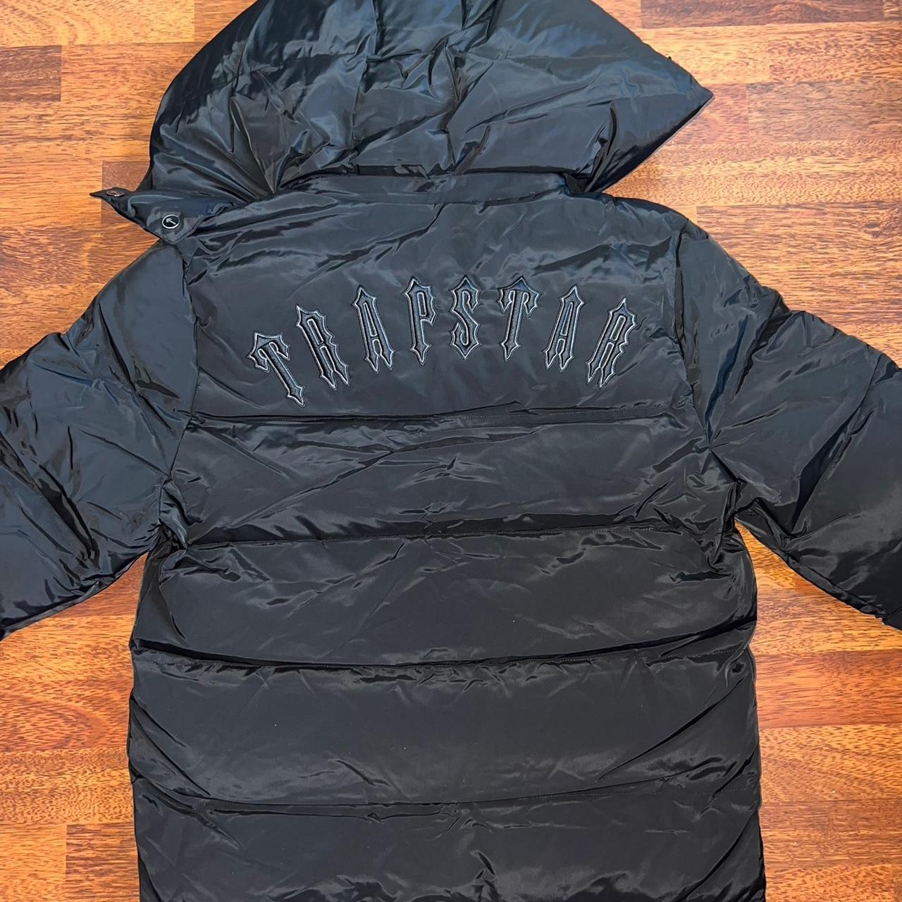 Trapstar irongate blackout detachable hood puffer... - Depop