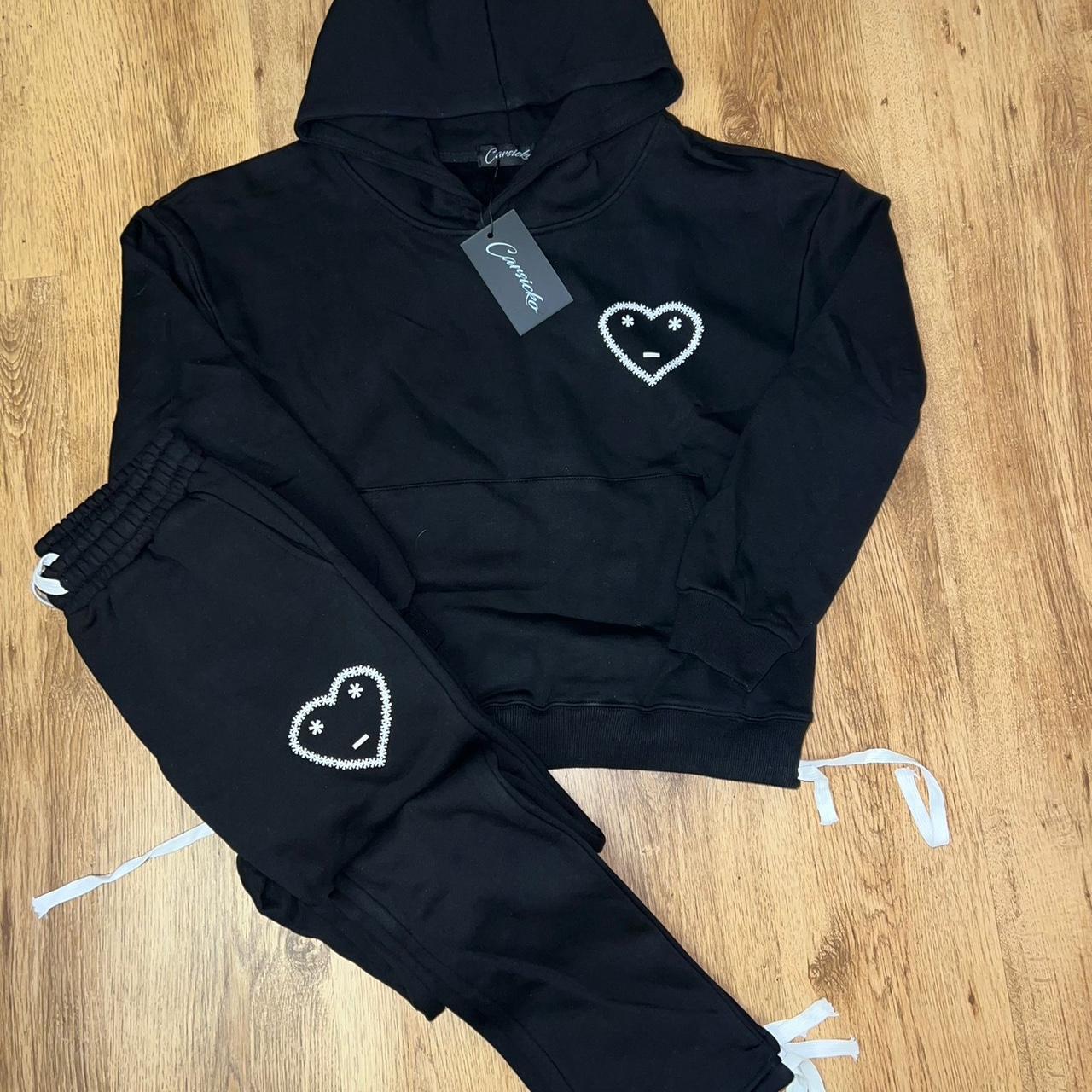 Carsicko black signature tracksuit - size small -... - Depop