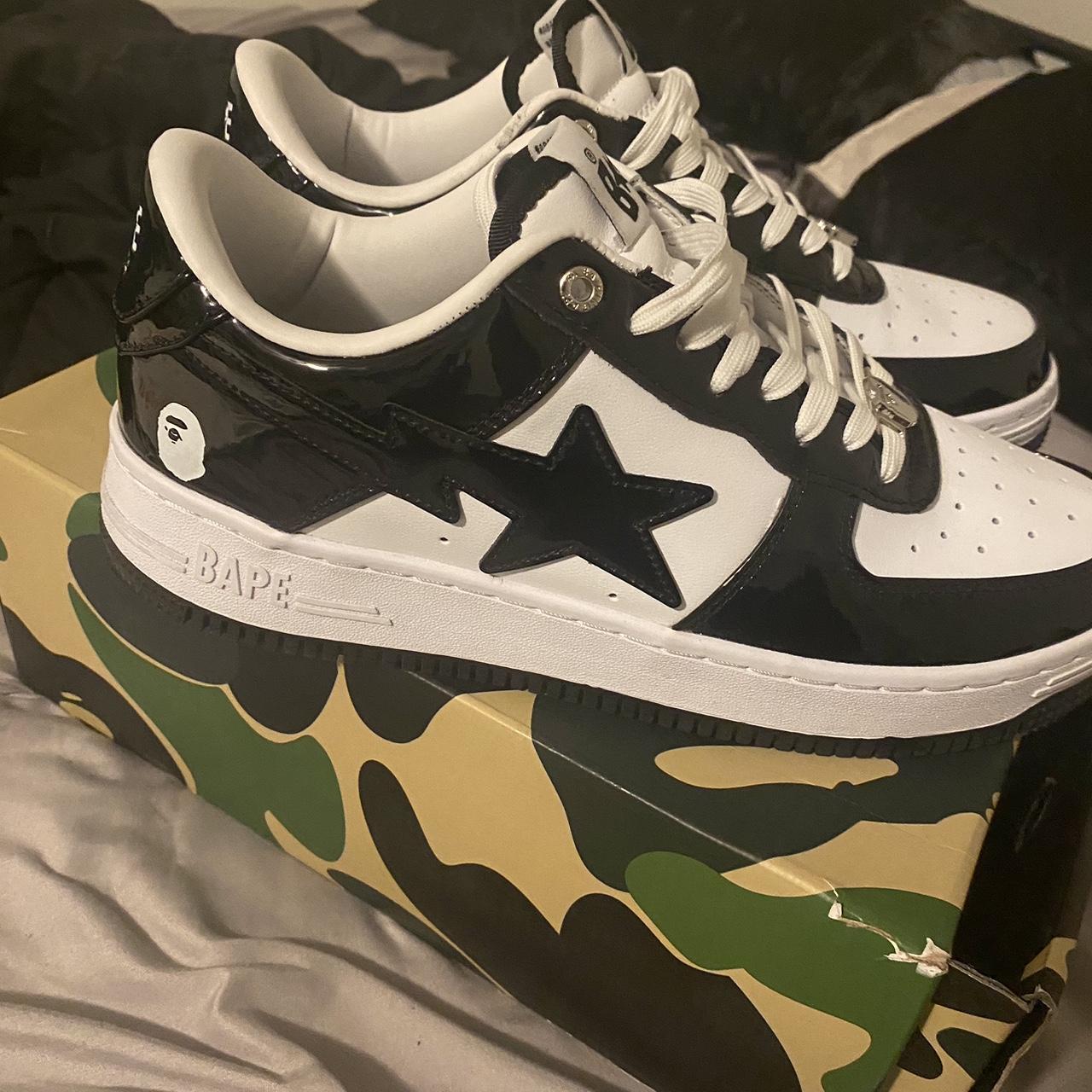 Black and White Bapesta Size 10 Message me if you’re... - Depop