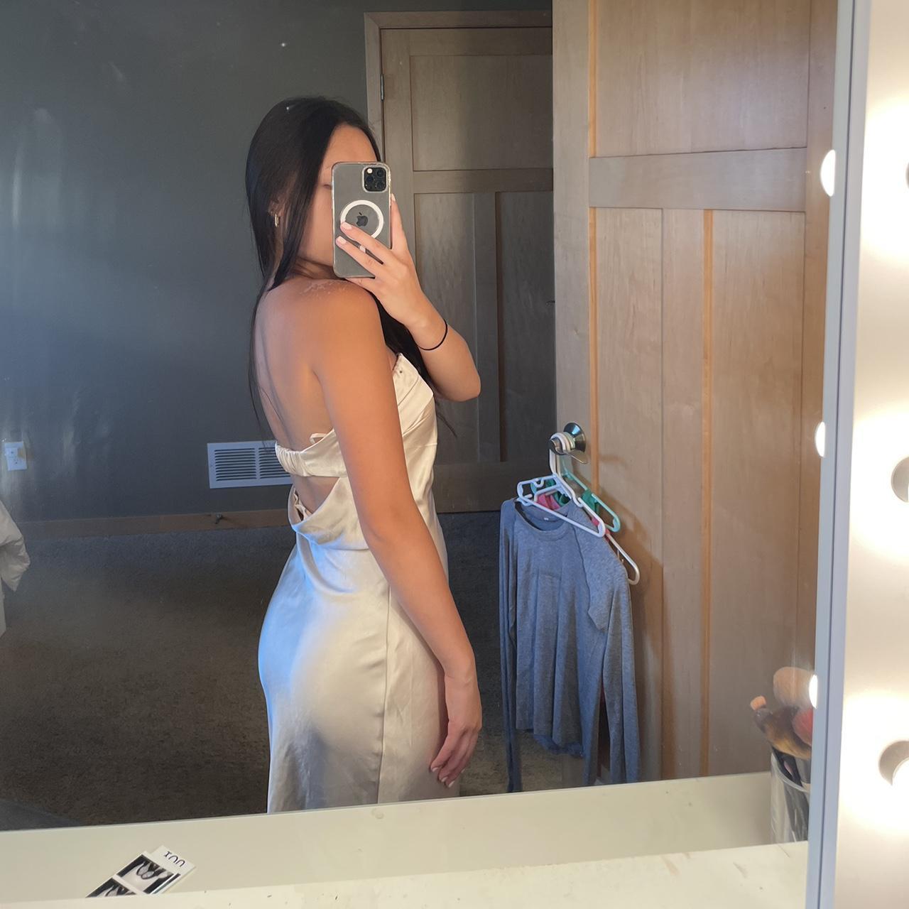 AMAZON SILK DRESS worn once high quality... Depop