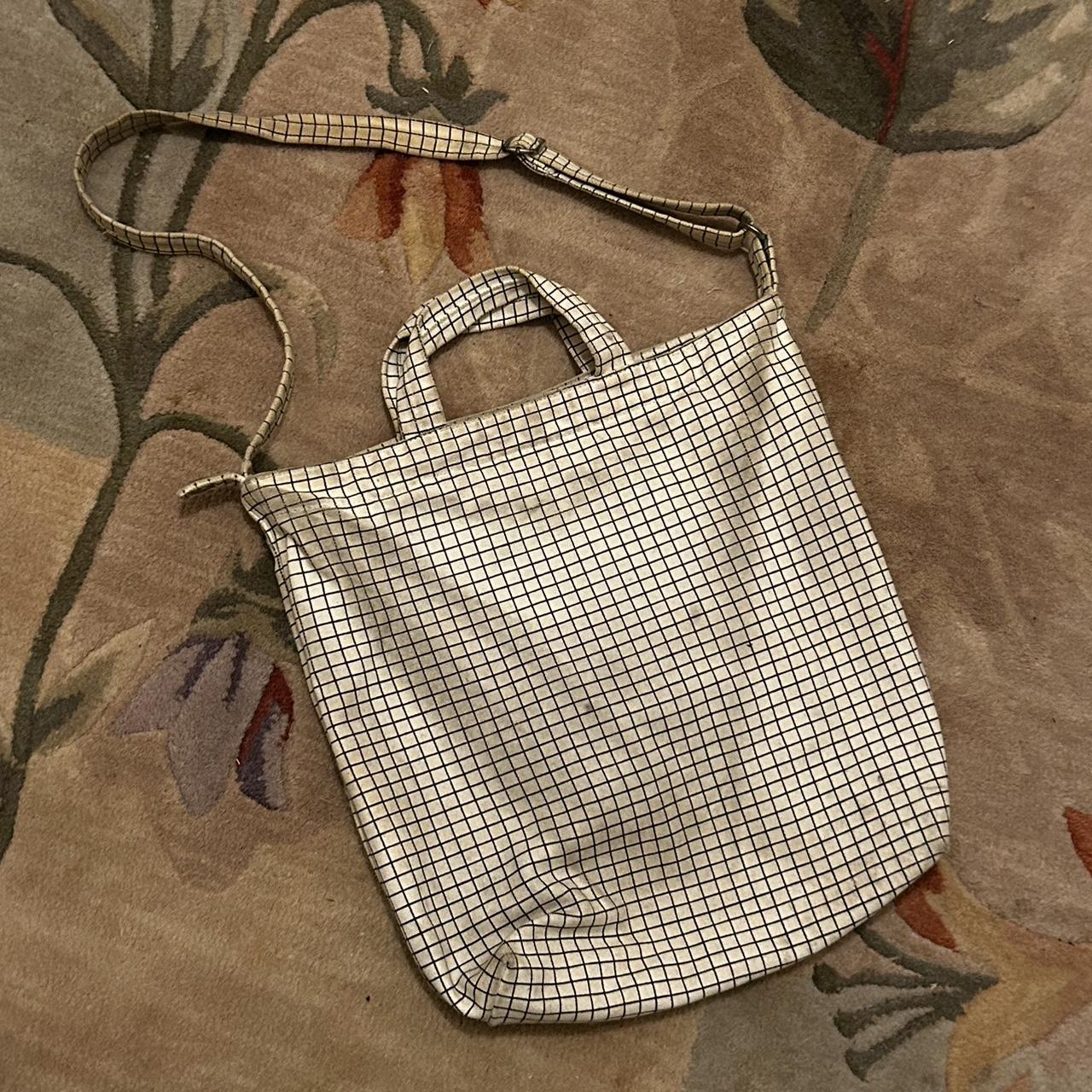 Natural Grid Baggu Duck Bag Sale Baggu Horizontal Zip Duck Bag: A