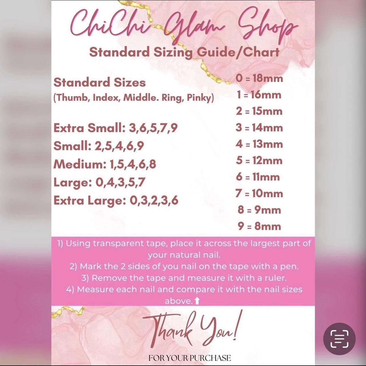 Standard Sizing Guide