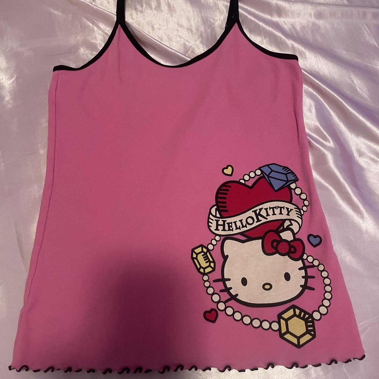 Hello Kitty Women's Green and Pink Nightwear | Depop