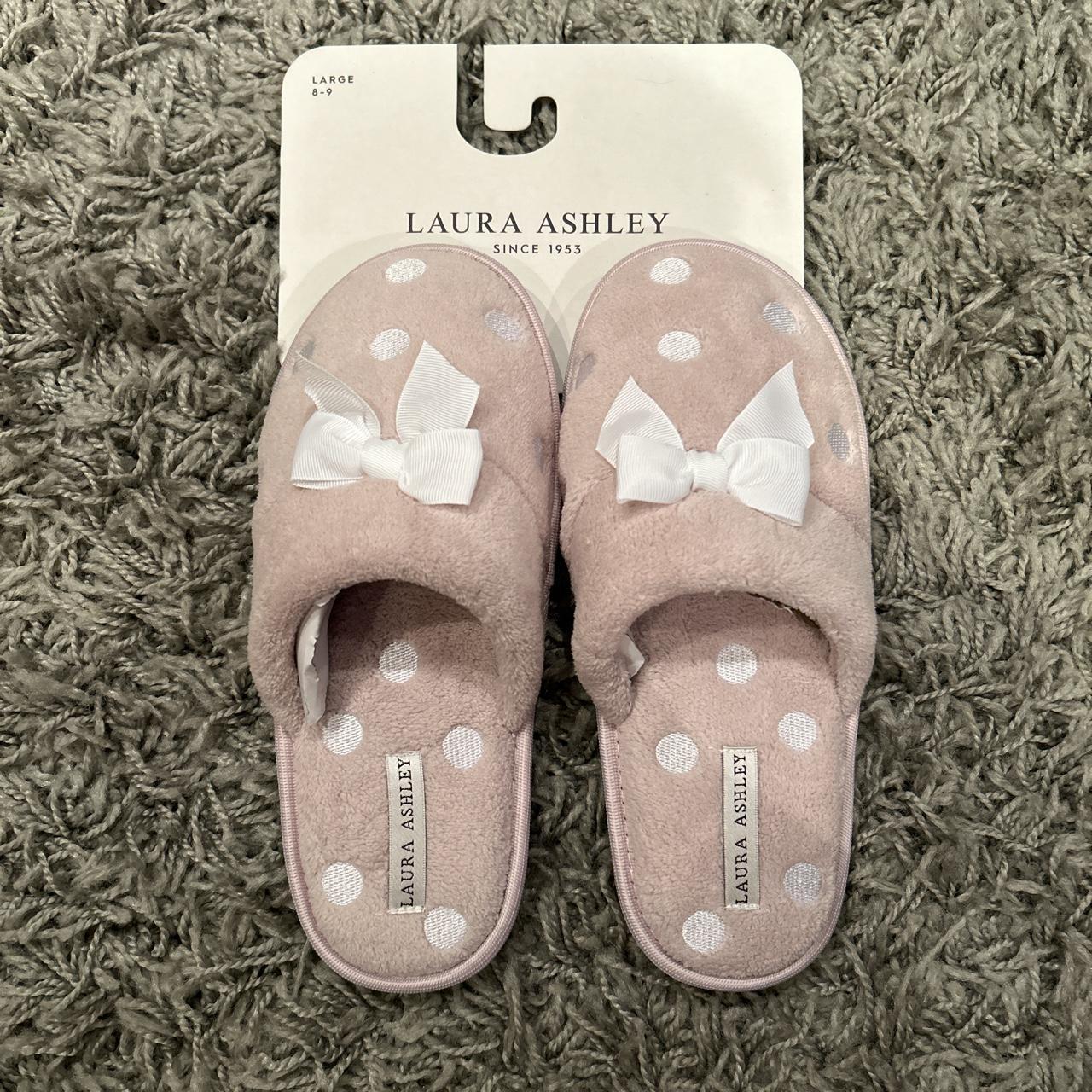 Laura ashley discount polka dot slippers