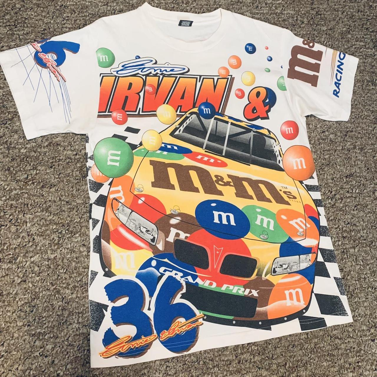 AOP outlet vintage nascar m&m’s shirt