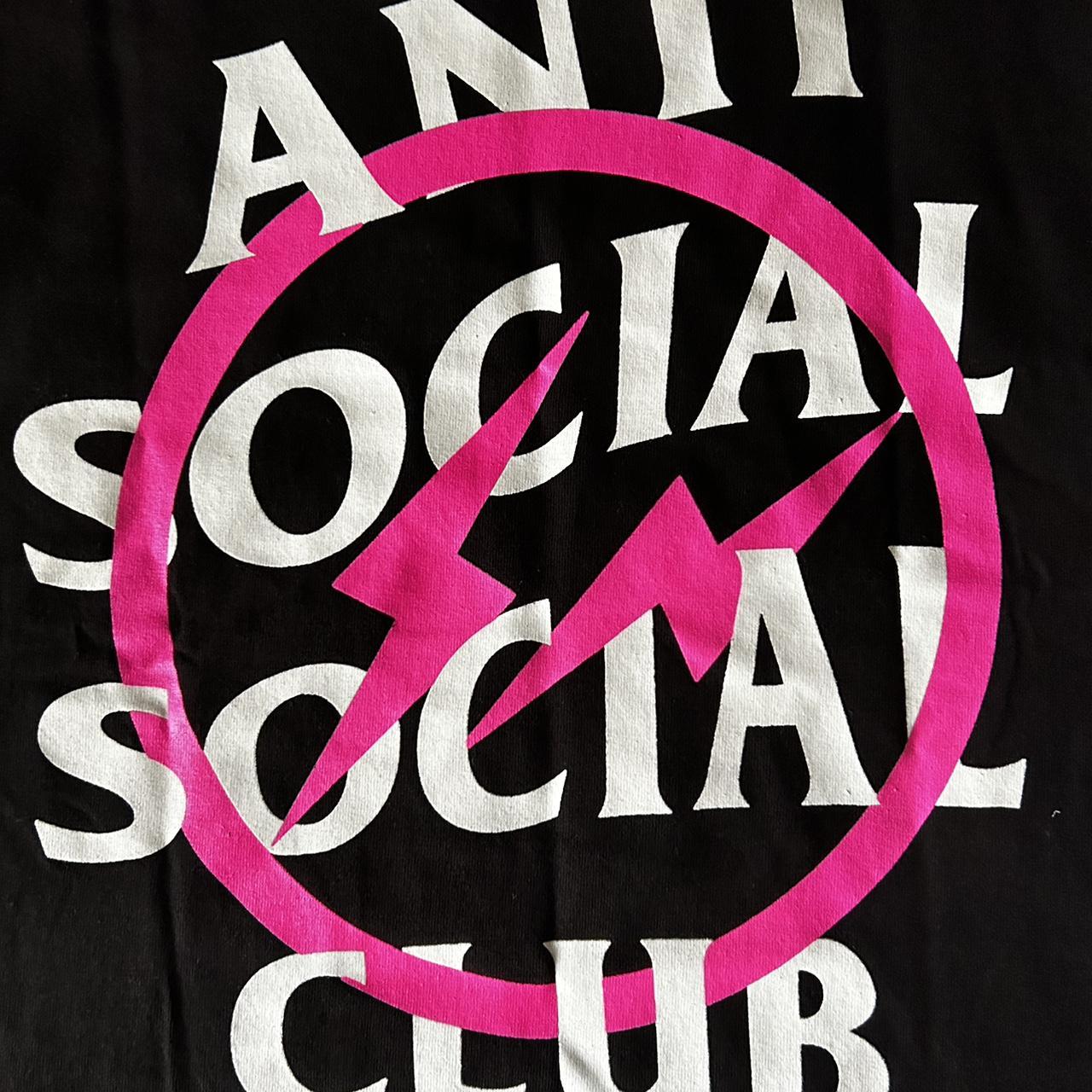 Fragment x Assc Bolt pink Tee ピンク（ANTI SOCIAL SOCIAL CLUB  