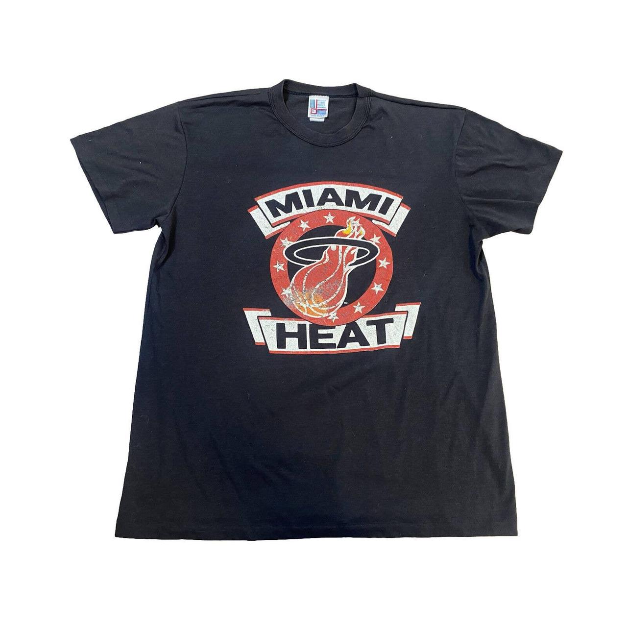 Miami Heat NBA Team Logo Tee in Black