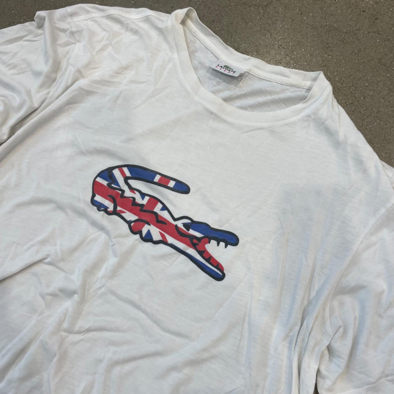 Vintage Lacoste Union Jack printed tee Size