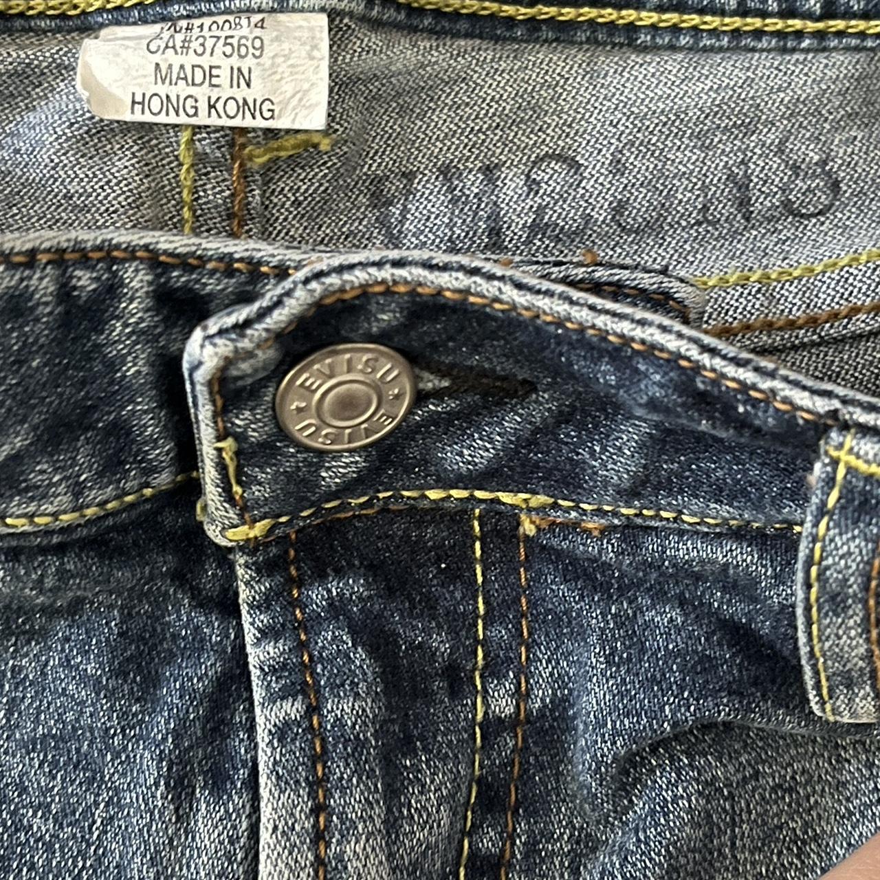 EVISU low rise dark wash jeans ⚠️⚠️Willing to trade... - Depop