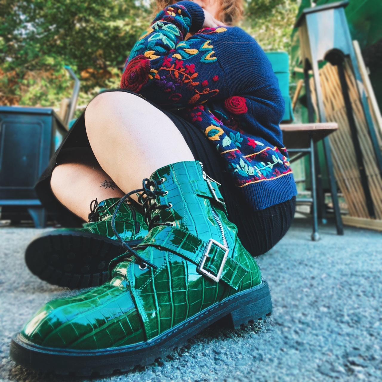 Current mood toxic on sale slime combat boots