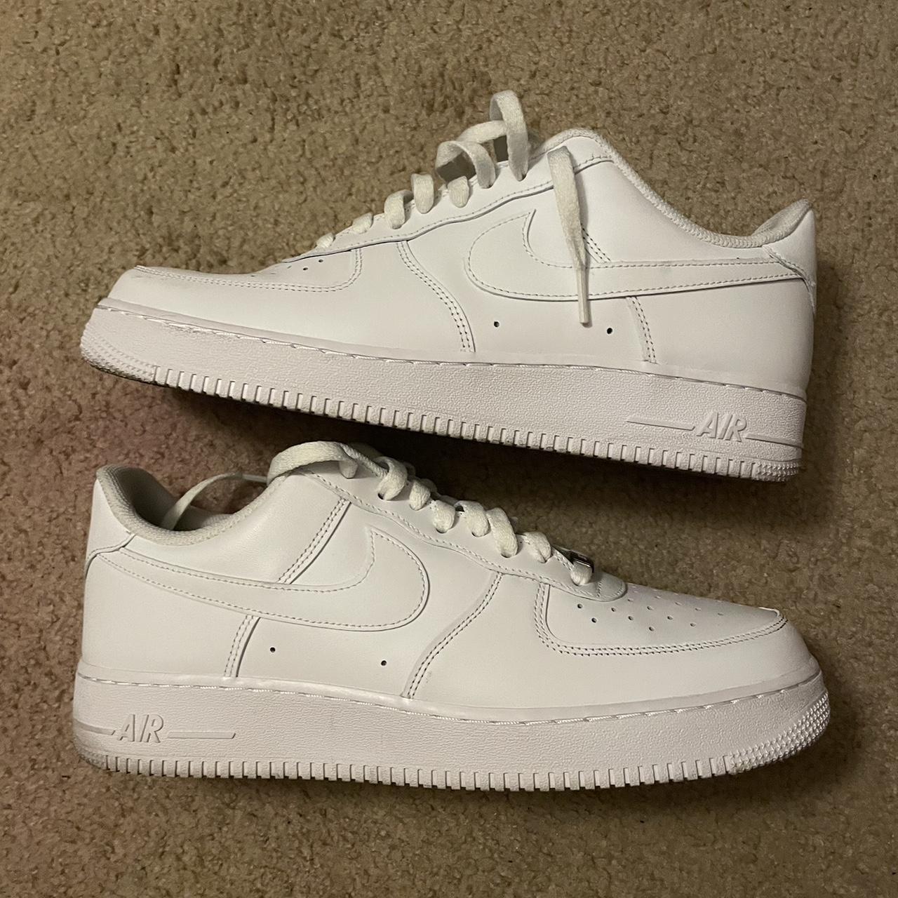 creased black air forces