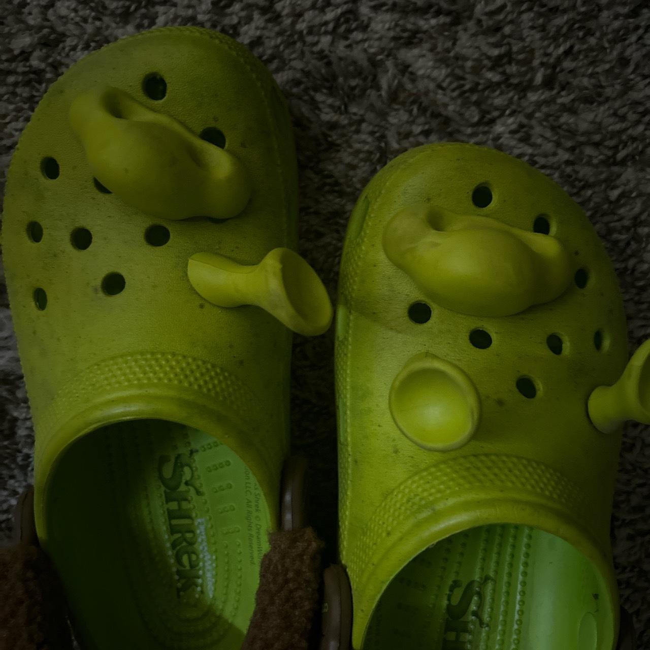 Shrek crocs! Never worn. I didn't realize when I - Depop