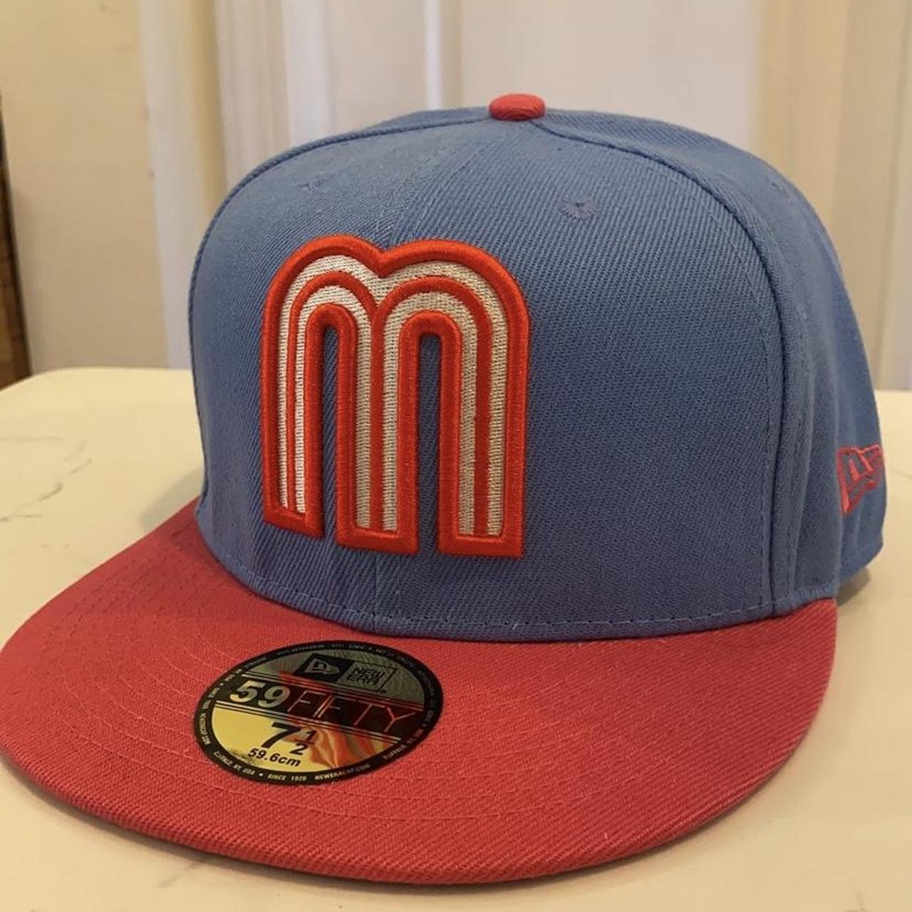 Pink/baby Blue Mexico New Era Fitted Hat – BeisbolMXShop