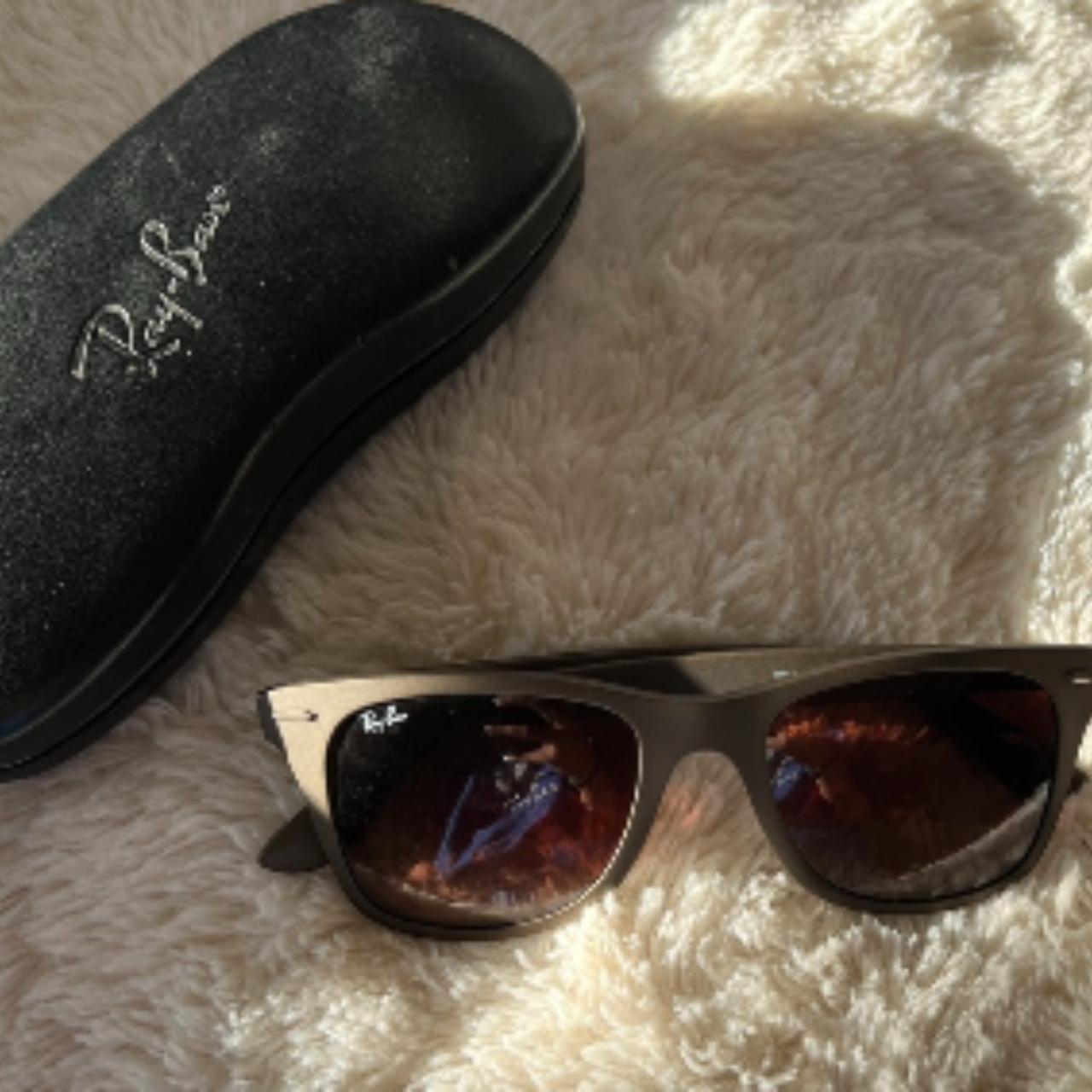 RAY BAN Lite Force Brown Sunglasses RB4195 Depop