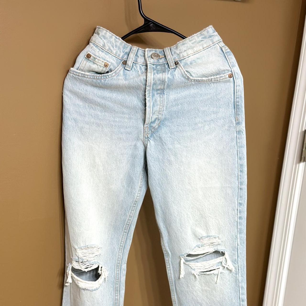 No zipper hot sale jeans