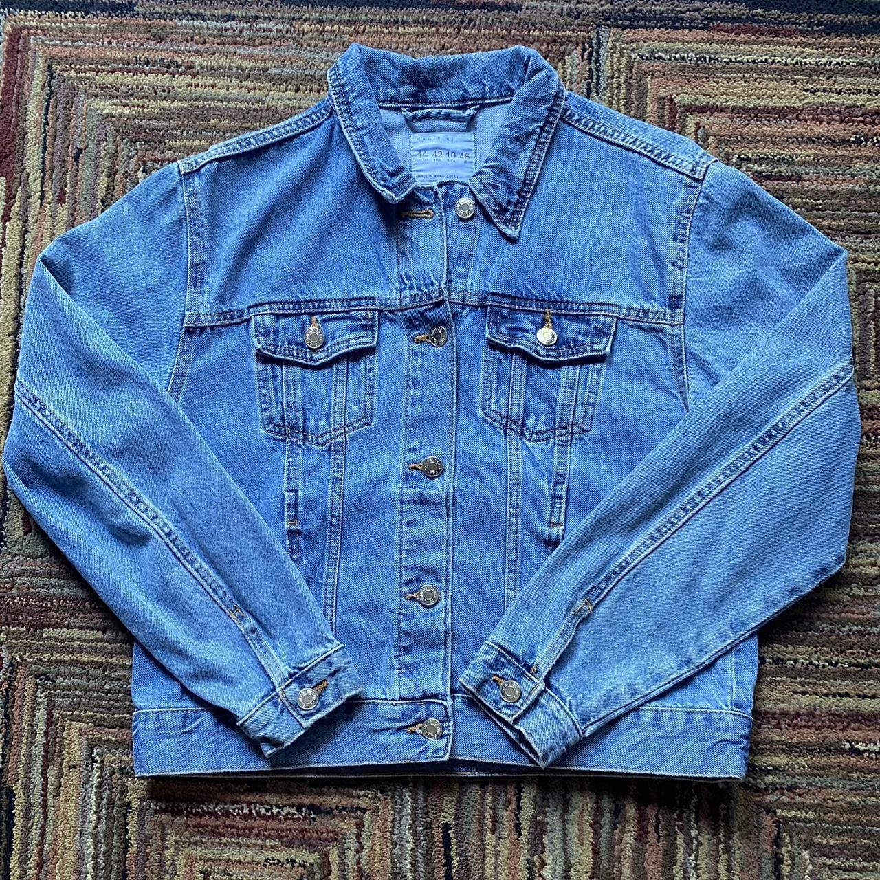 Denim jacket from Primark. Size 10. Barely worn, in... Depop