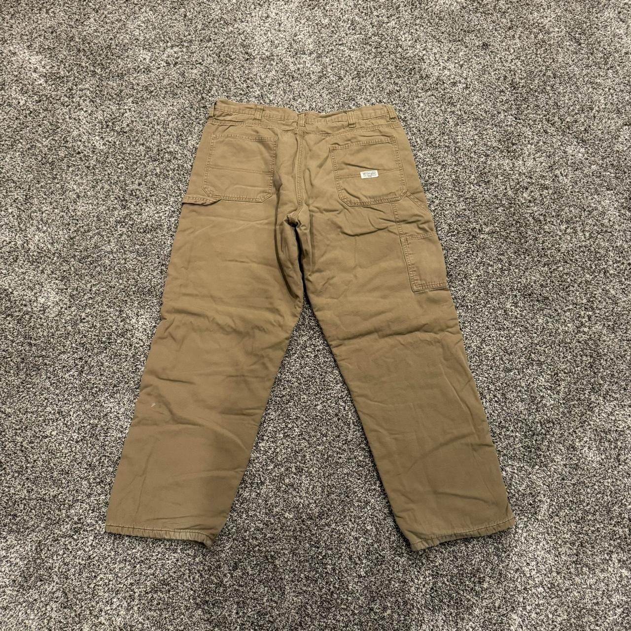 Wrangler fleece lined carpenter pants size 36X32 - - Depop