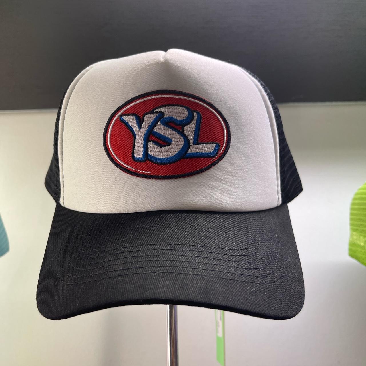 YSL patch Trucker Hat World Tour LA Brand (YSL used... - Depop