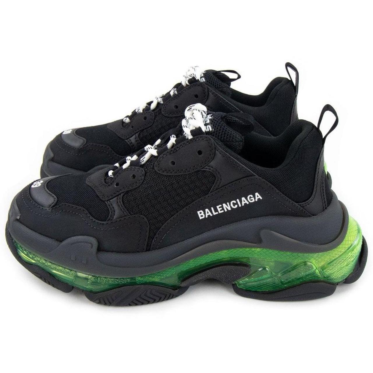 white black and green balenciaga