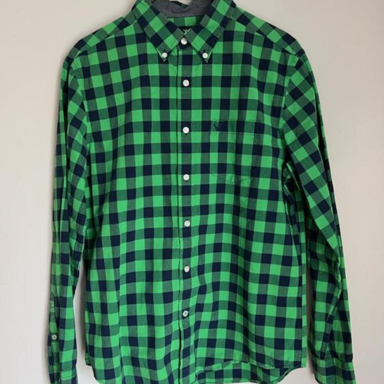 American Eagle Button Down Shirt Mens Medium Depop