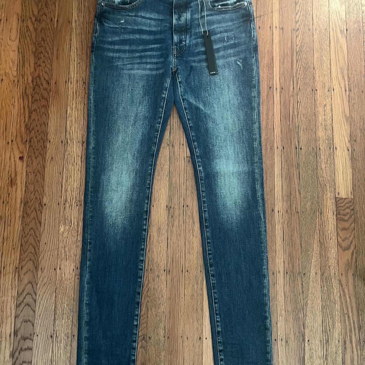 Amiri jeans Amiri Deep Indigo Stack Jeans Brand new... - Depop