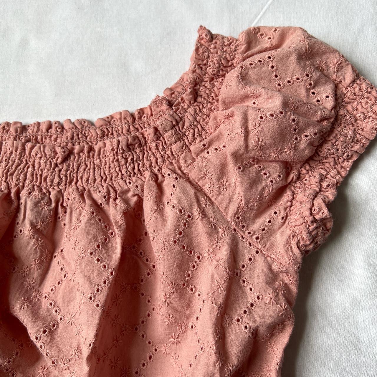 H&M Women's Pink Croptop Depop