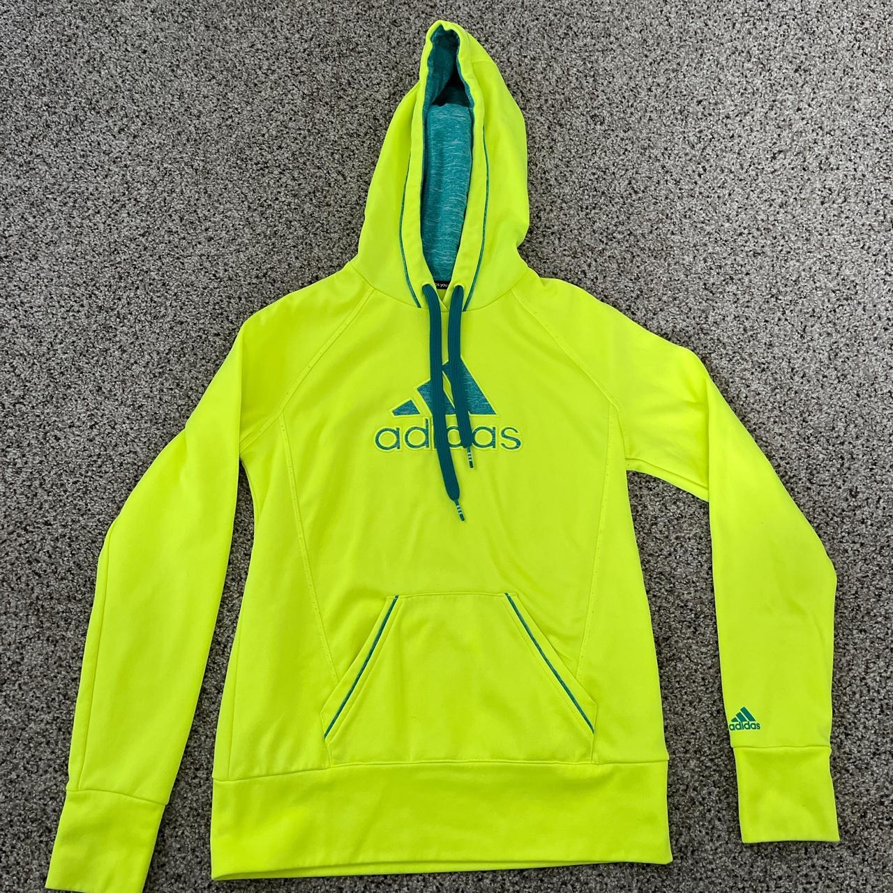 Adidas hoodie 2024 neon green